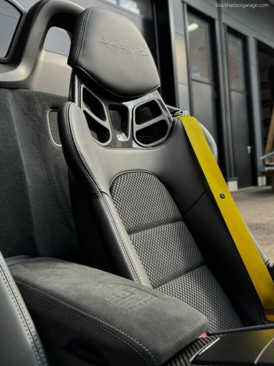 Porsche 992 991 918 981 Woven Leather Inserts Bucket LWB Seats GT3 Schalensitze